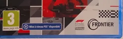 F1 Manager 2023, the PEGI square on its front