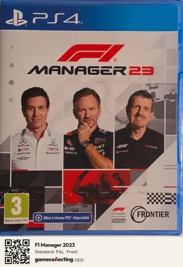 F1 Manager 2023 PlayStation 4, PAL box front