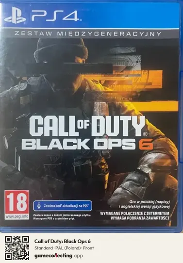 Call of Duty: Black Ops 6 PlayStation 4, Poland box front