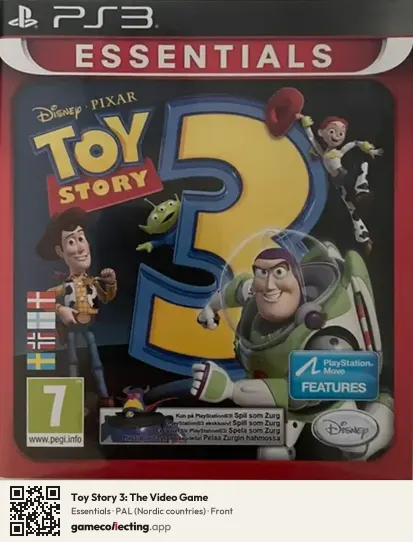 Toy Story 3: The Video Game PlayStation 3, Nordic countries box front