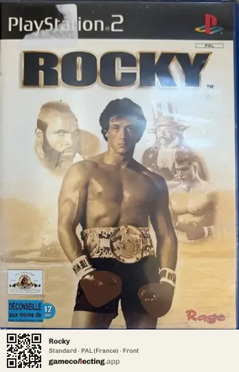 Rocky PlayStation 2, France box front