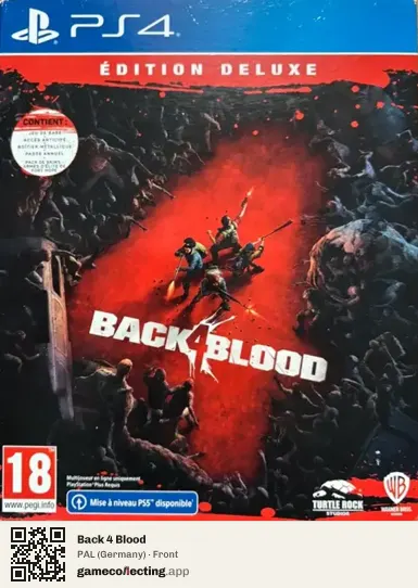 Back 4 Blood PlayStation 4, Germany box front