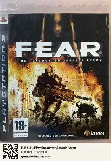 F.E.A.R.: First Encounter Assault Recon PlayStation 3, PAL box front