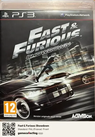 Fast & Furious: Showdown PlayStation 3, France box front