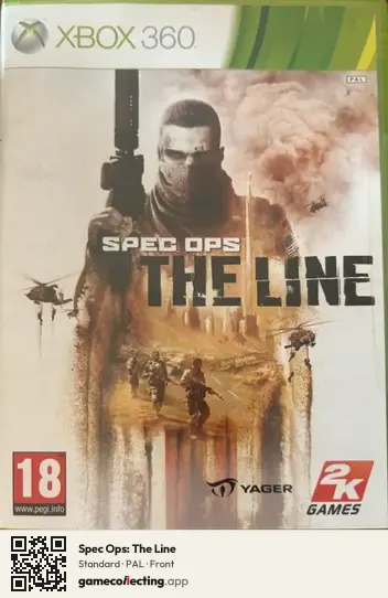 Spec Ops: The Line Xbox 360, PAL box front