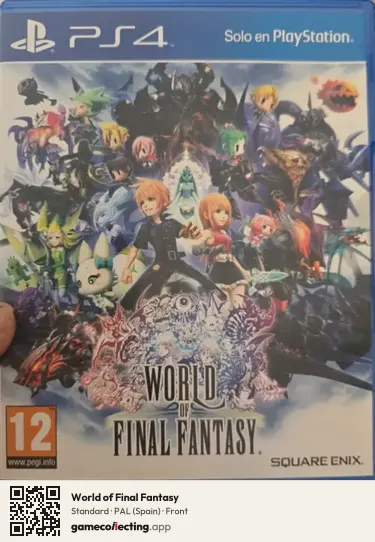 World of Final Fantasy PlayStation 4, Spain box front
