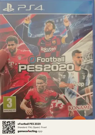 eFootball PES 2020 PlayStation 4, Spain box front
