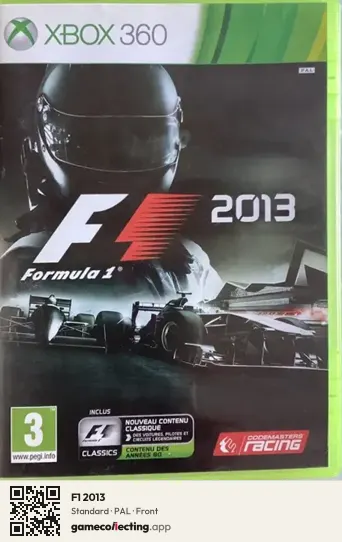 F1 2013 Xbox 360, PAL box front