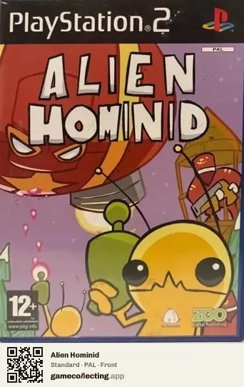 Alien Hominid PlayStation 2, PAL box front