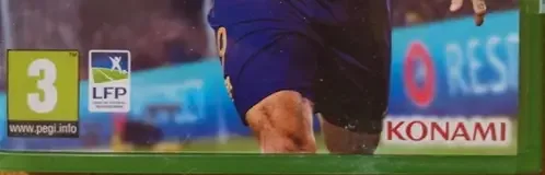 Pro Evolution Soccer 2018, the PEGI square on its front