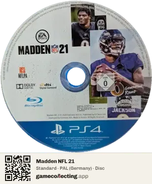 Madden NFL 21 PlayStation 4, PAL disc