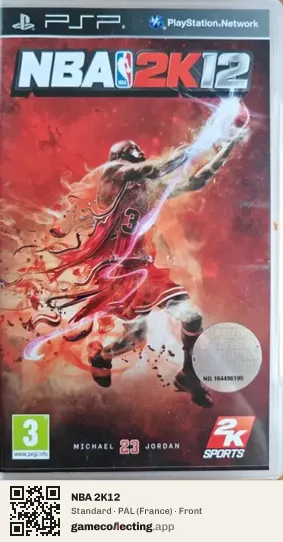 NBA 2K12 PlayStation Portable, France box front