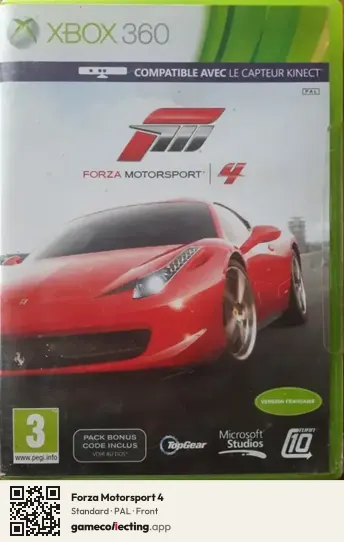 Forza Motorsport 4 Xbox 360, PAL box front