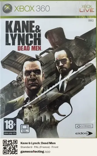 Kane & Lynch: Dead Men Xbox 360, France box front