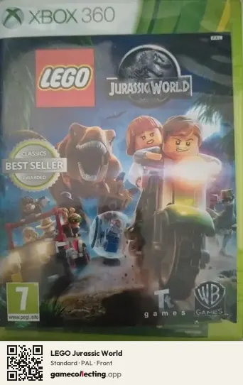 LEGO Jurassic World Xbox 360, PAL box front