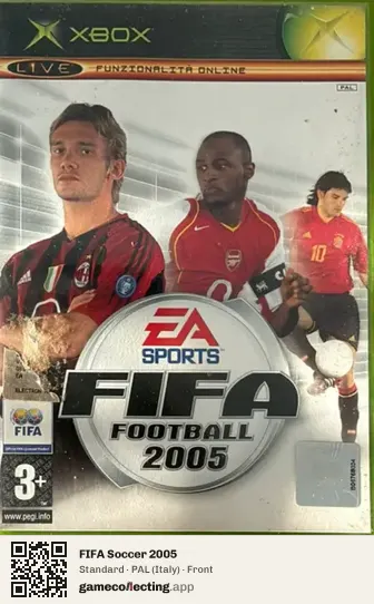 FIFA Soccer 2005 Xbox, Italy box front