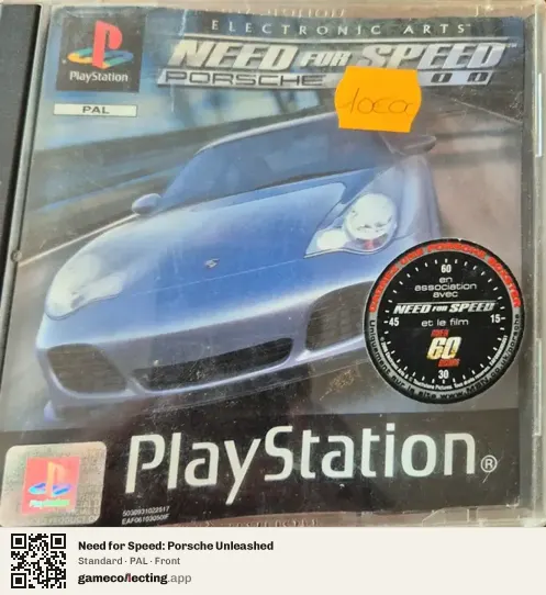 Need for Speed: Porsche Unleashed PlayStation, PAL box front