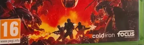 Aliens: Fireteam Elite, the PEGI square on its front