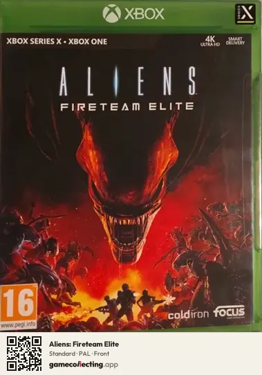 Aliens: Fireteam Elite Xbox Series X, PAL box front
