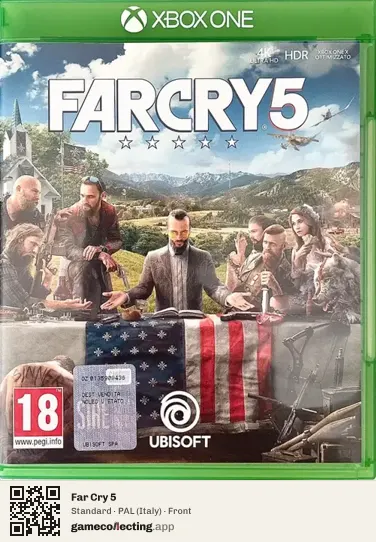 Far Cry 5 Xbox One, Italy box front