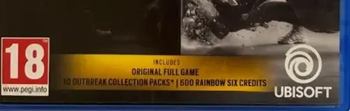 Tom Clancy's Rainbow Six: Siege, the PEGI square on its front