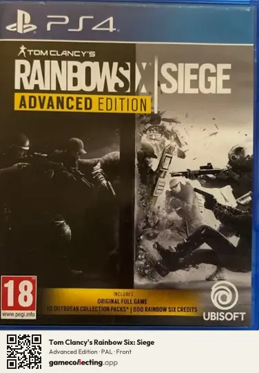 Tom Clancy's Rainbow Six: Siege PlayStation 4, PAL box front