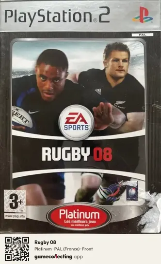 Rugby 08 PlayStation 2, France box front