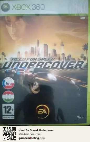 Need for Speed: Undercover Xbox 360, PAL box front
