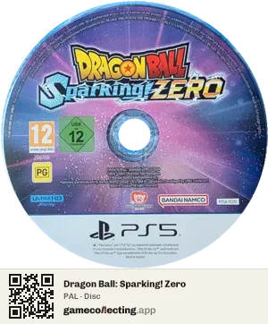 Dragon Ball: Sparking! Zero PlayStation 5, PAL disc