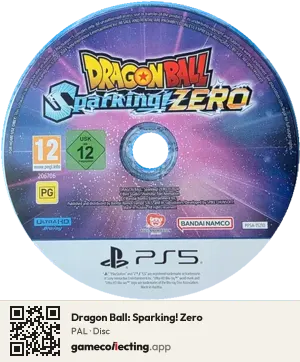 Dragon Ball: Sparking! Zero PlayStation 5, PAL disc