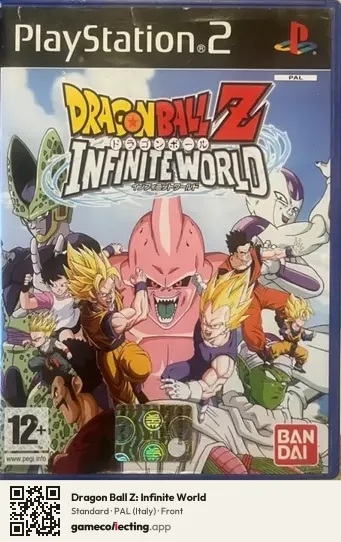 Dragon Ball Z: Infinite World PlayStation 2, Italy box front