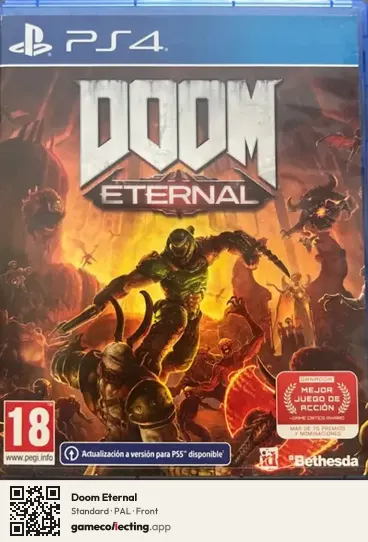 Doom Eternal PlayStation 4, PAL box front