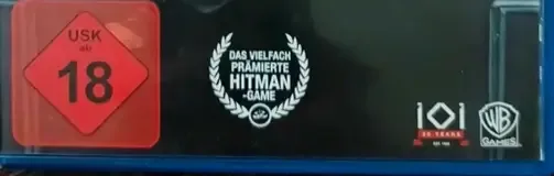 Hitman, the USK square on its front