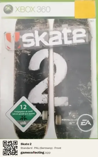 Skate 2 Xbox 360, Germany box front