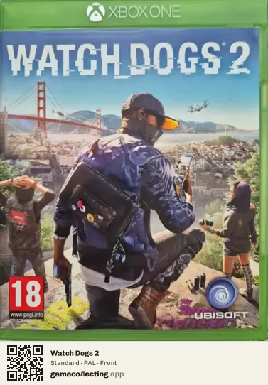 Watch Dogs 2 Xbox One, PAL box front