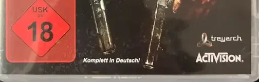 Call of Duty: Black Ops, the USK square on its front