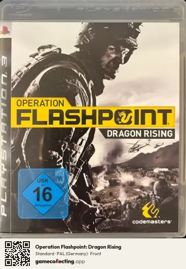 Operation Flashpoint: Dragon Rising PlayStation 3, Germany box front