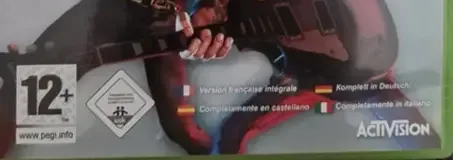 Guitar Hero II, the PEGI square on its front