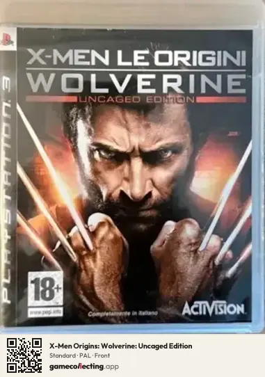 X-Men Origins: Wolverine: Uncaged Edition PlayStation 3, PAL box front