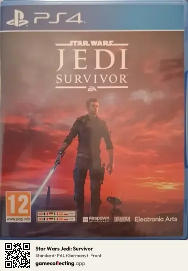 Star Wars Jedi: Survivor PlayStation 4, Germany box front