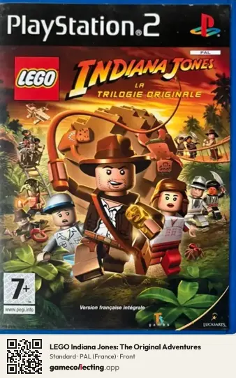 LEGO Indiana Jones: The Original Adventures PlayStation 2, France box front