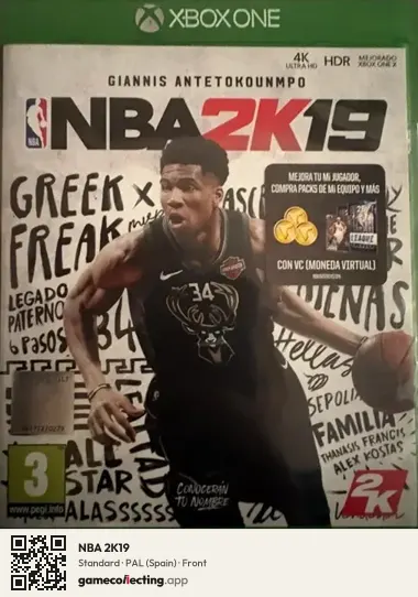 NBA 2K19 Xbox One, Spain box front