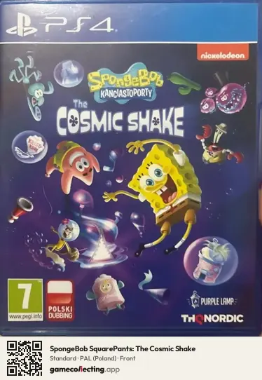 SpongeBob SquarePants: The Cosmic Shake PlayStation 4, Poland box front