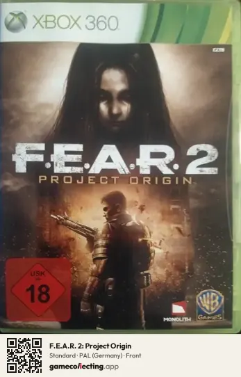 F.E.A.R. 2: Project Origin Xbox 360, Germany box front