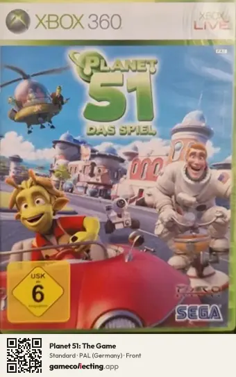Planet 51: The Game Xbox 360, Germany box front