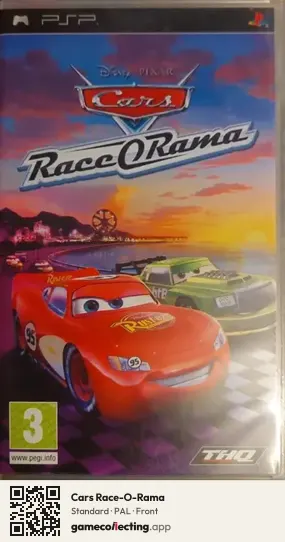 Cars Race-O-Rama PlayStation Portable, PAL box front