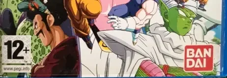 Dragon Ball Z: Infinite World, the PEGI square on its front