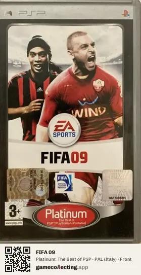 FIFA 09 PlayStation Portable, Italy box front