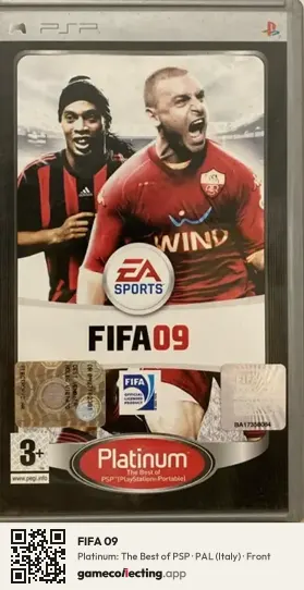 FIFA 09 PlayStation Portable, Italy box front