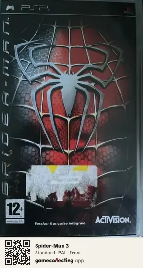 Spider-Man 3 PlayStation Portable, PAL box front